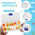 24Sets 24 24 Gone Fishing Birthday Party Favors Fishing Themed Candy Little Tackle Boxes with Red White Floater Go Fish