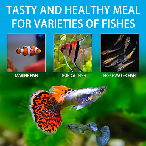 Brine Shrimp Fish Food, Ready to Use Aquarium Fish Food, Non-Living Instant Food for Betta Saltwater Marine Freshwater