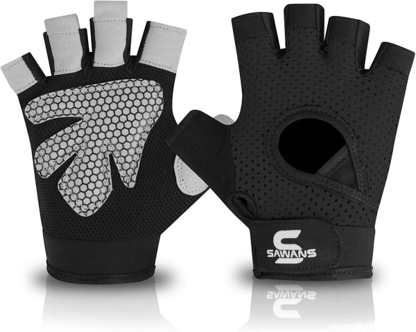 SAWANS Gym Gloves for Men & Women Ladies Weight Lifting Gloves Fitness
