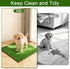 THREE ORANGES 2-Pack 14x18 Washable Artificial Grass Pads for Dogs, in Reusable Turf Mats, Realistic Grass for Indoor