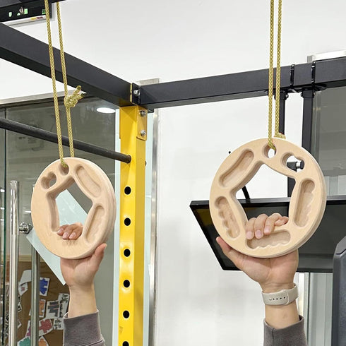 Generic Hangboard Rock Climbing - Wood Anti-Slip Grip Blocks for Finger Strength and Pull-Up Training, Durable Climbing