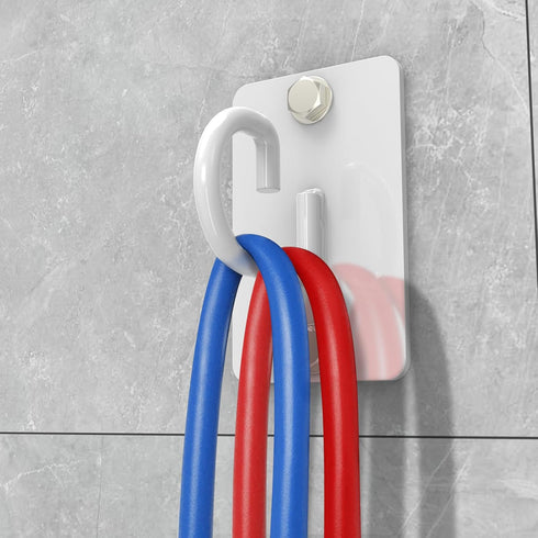 Resistance Band Wall Anchor, Workout Wall Mount Anchor, Exercise Band Hook, White Workout Band Holder