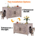 ZENY Cat Litter Box Enclosure, Litter Box Furniture Hidden, Wooden Litter Cabinet with Divider, Farmhouse Style Cat