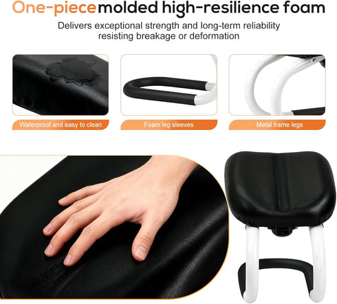 Suttqke Meditation Bench | Meditation Chair | Kneeling Prayer Bench | Seiza Chair - Adjustable Height, Portable Metal