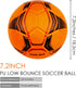 Linkidea Training Futsal Ball Size 4, Low Bounce Indoor Soccer Ball in Orange