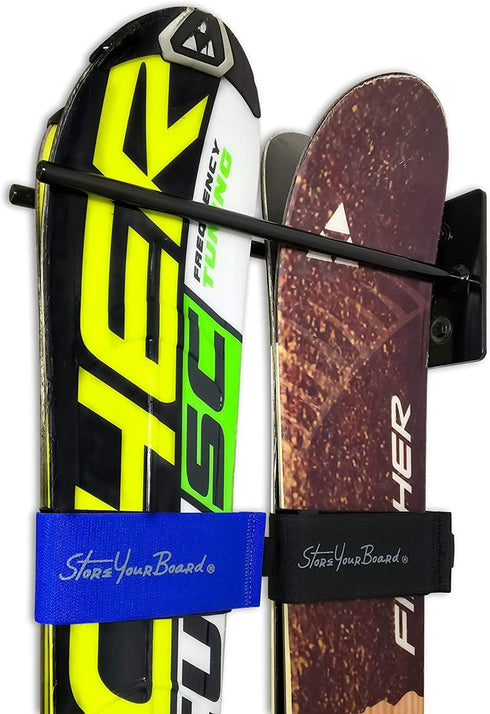 StoreYourBoard Mountain Essential Ski Wrap Straps - 4 Pack with Universal Fit