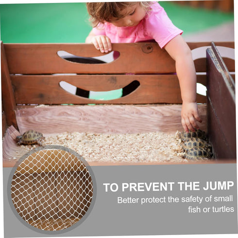 Mini Fish Tank Escape Net, Decorative Round Fish Tank Net for DIY Aquarium Sports Game Pouch