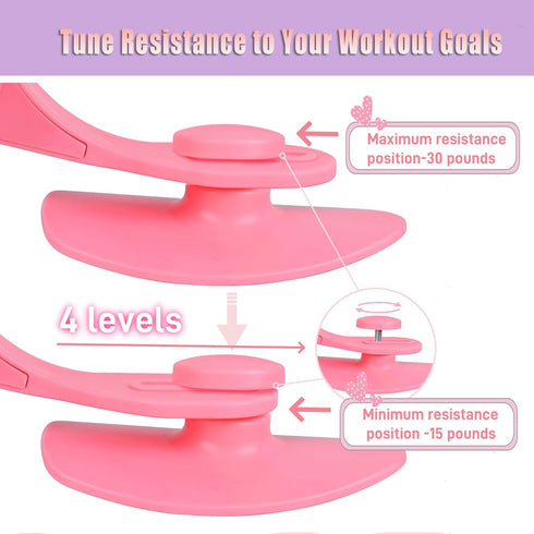 Pelvic Trainer for Women & Men Adjustable Spring Resistance Hip Exerciser, Kegel Exerciser Toner for Your Thigh