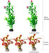 25 Pack Artificial Aquarium Plants, Small Size 4 inch Approximate Height Fish Tank Decorations Home Décor Plastic Blue by COMSUN
