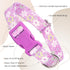 Girl Dog Collar with Purple Floral Patterns, Adjustable Cute Soft Collar with Quick Release Buckle for Small Medium