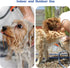 Dog Shower Attachment Sprayer Nozzles with 3/4” GHT Male x 1/2” NPT Male Connector for Garden Hose Dog Wash