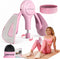 JHMFDDSB Thigh Trainer for Women, 360 Pelvic Floor Exercise Device with Resistance Band,
