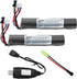 Tosiicop 11.1v Battery Gel Blaster - Airsoft Batteries 11.1 Volt 2000mAh with Charger