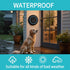 DFQ 1 1 1000 60 Wireless Dog Doorbell for Potty Training to Go Outside, Waterproof Pet Bell with Touch Buttons