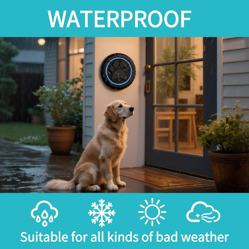DFQ 2 1 1000 60 Wireless Dog Doorbell for Potty Training to Go Outside, Waterproof Pet Bell with Touch Buttons