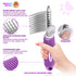 Dematting Undercoat Rake Comb for Dogs & Cats - 2.5-In Stainless Steel Safety Blades for Removing Mats & Tangles
