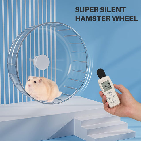BUCATSTATE Hamster Wheel Silent, 5.5in Hamster Exercise Wheels BASIC- Quiet Spinner Hamster Running Wheels for Gerbil Dwarf Syrian Hamster Rat Mice