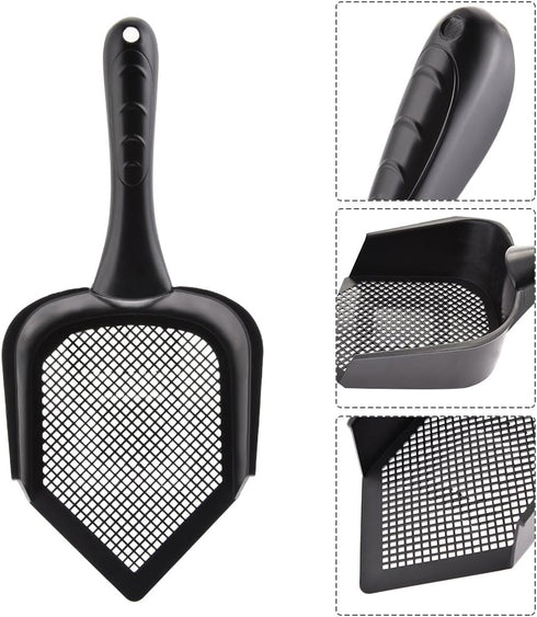Cat Scooper Fine Sand Sifter Kitty Litter Scoop with Pointed End for Pet Reptile Terrarium