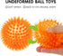 SHARLOVY Fetch Balls for Dogs, 3 Pack Rubber Squeaky Toys in Bright Colors for Small Dogs (Set of 3, Multi)