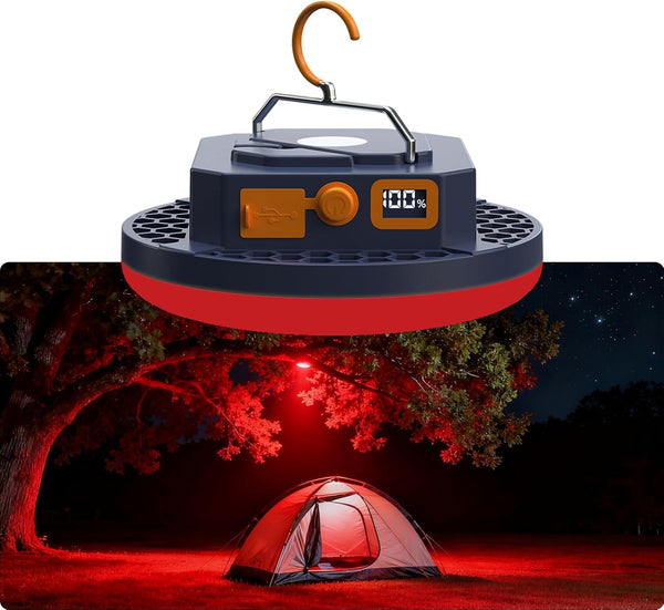 2025 Red Light Insect-Proof Camping Lamp for Stargazing 10000mAh Rechargeable 3000LM Tent