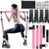 Pilates Bar Kit with Resistance Bands, Stackable Bands Workout Equipment for Home Gym