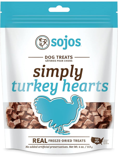 Simply Turkey Freeze-Dried Dog Treats, 4 oz by SOJOS