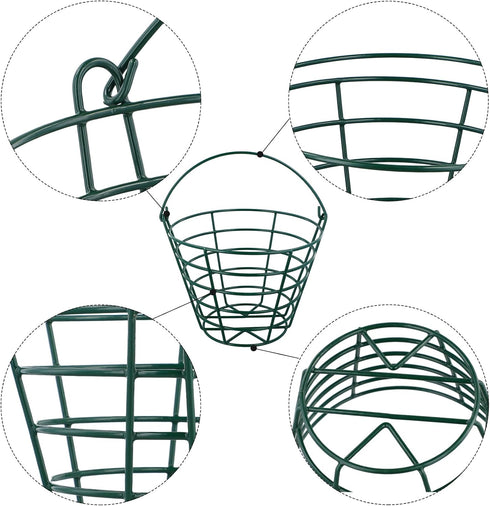 Roykaw Golf Ball Basket, Container for 50 Balls, Golf Ball Bucket with Handle, Built to Last, Easy to Organize