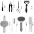 Aiolpy 9-Piece Set Trimming Dog Brush & Grooming Kit Pet Brush & Deshedding for Shedding, Bathing, & Nail Care |
