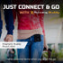 Running Buddy Mini Magnetic Belt Bag - 3.75 In x 4 In Black - Water-Resistant & Bounce-Free Waist Pouch