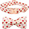Elegant Little Tail Valentine's Day Dog Collar, Adjustable Heart Bowtie Collar for Large Dogs