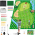 Golf Chipping Game Mat Set for Indoor Outdoor Practice, Stick Chip Golf Games for Family (70.1x47.2in)