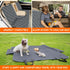 Yuntec Dog Car Cover for Back Seat Pet Protector Waterproof Bench Car Seat Cover, Nonslip Rear Seat Cover fits Middle