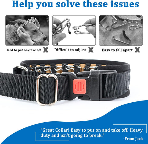 Mayerzon Martingale Collar for Dogs, No Pull Walking Collar for Small Medium Large Dogs, Anti Pull Training Collars