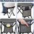 2 Pack KABOER Folding Camping Stool Portable Outdoor Camping Chair for Fishing BBQ Hiking Gardening and Beach,Travel