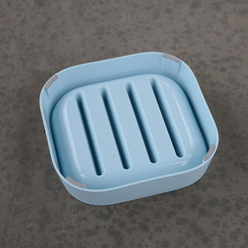 Healthy Slow Feeder Dog Bowl for French Bulldog - Striped Pattern, No Choking, Blue