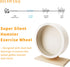 9in 2 Hamster(9in) Silent Hamster Wheel with Natural Chew Toys - Wooden Exercise Wheel with Removable Track, Quiet