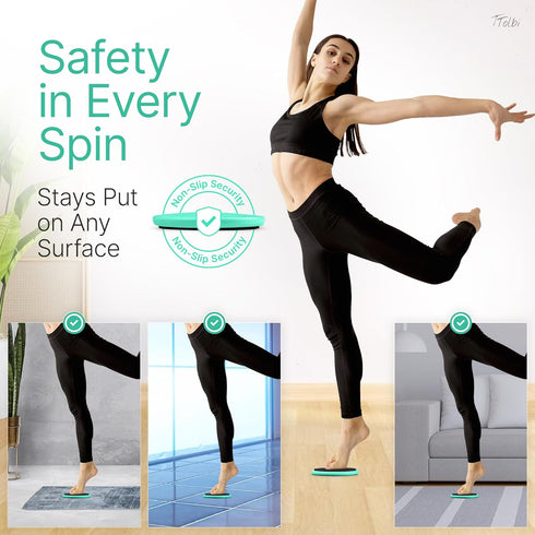 Premium Turning Boards for Dancers - Ideal Spin Disc for Ballet, Dancing & Figure Ice Skating, Improve Technique &