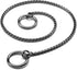 Mogoko Stainless Steel Dog Choke Chain Collar, Black, 20.0"*4.0mm, Puppy Metal Slip Choker for Training