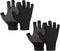 Fingerless Workout Gloves for Men and Women, Half Finger Work Glove, Black