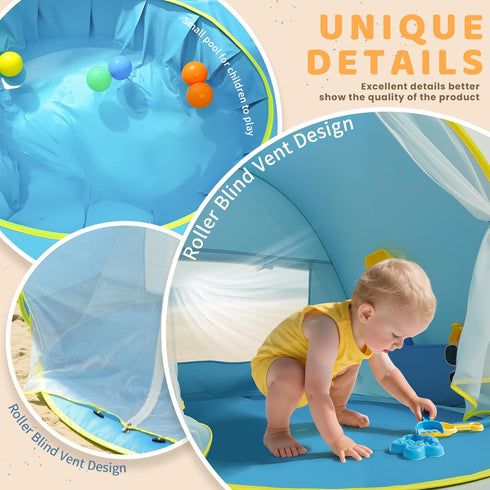 Portable Baby Beach Tent - UV Protection Sun Shelter