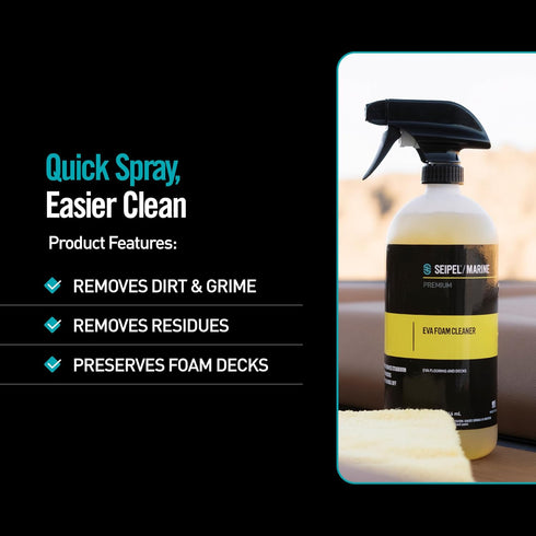 Nozzle EVA Foam Cleaner for Boats - Removes Stains & Dirt from Foam Decking, Simply Apply & Rinse - Spray - Non-Toxic
