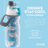 O2COOL Mist 'N Sip Misting Water Bottle, 2-in-1 Mist and Sip Function, Kids Sports Water Bottle - 12 oz
