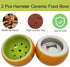 Ceramic Hamster Bowl, Small Animal Food Dish for Guinea Pig, Rabbit, Gerbil, Chinchilla, Hedgehog, Sugar Glider, Rat (2