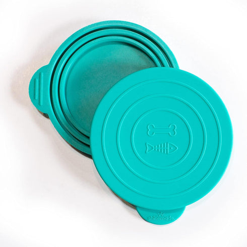 Pet Food Lids - Aqua Saltwater 2 Pack, Bone Appetit Wet Food Can Covers