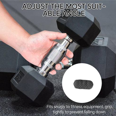 Anti-Slip Workout Grips - Widened and Thickened Rubber Hand Protector Ryptfit Grips for Weightlifting, Pull-ups, Gym