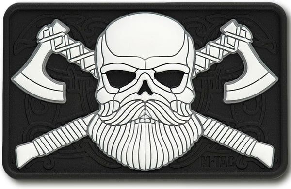 M-Tac Tactical Beard Skull Patch - Morale Patch for Military Gear, Army Patches for Clothes and Hats