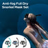Set Nearsighted Snorkel Gear, Nearsighted Dry Snorkel Mask for Adult Youth, Nearsighted Anti Fog Diving Mask