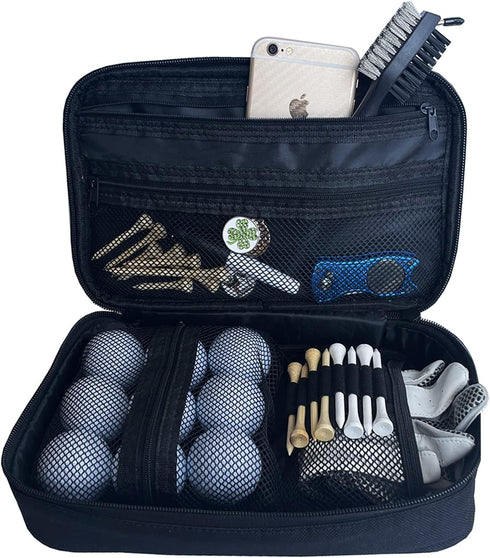 Golf Ball Bag Pouch, Accessory Organizer for Men, Golf Valuables Pouch