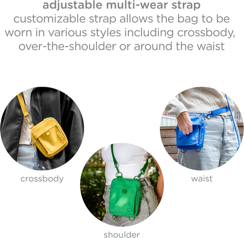 Ubbi 3-Way Dog Treat Pouch for Training & Walking, Wear Options - Crossbody, Waist, or Clip-On - with Magnetic Closure