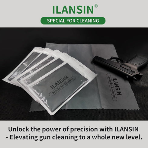 12'' 12'' Silicon Gun Cloth Gun Cleaning Cloths Lint Free - Gun Cleaning Wipes with Silicon Gray Gun Cleaning Rags